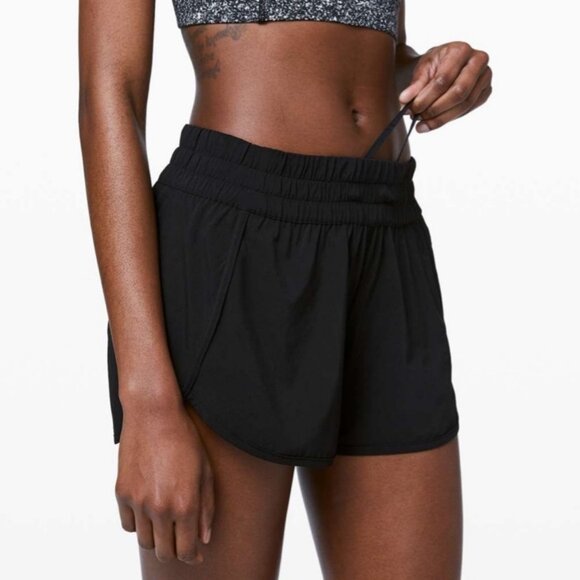 Lululemon NWT Tracker Short V 4" Black - Picture 1 of 13